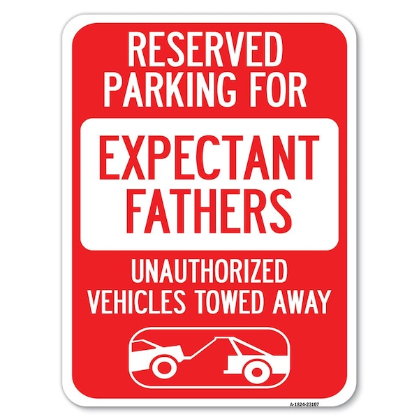 Reserved Parking for Expectant Fathers Unauthorized Vehicles Towed Away, A-1824-23107